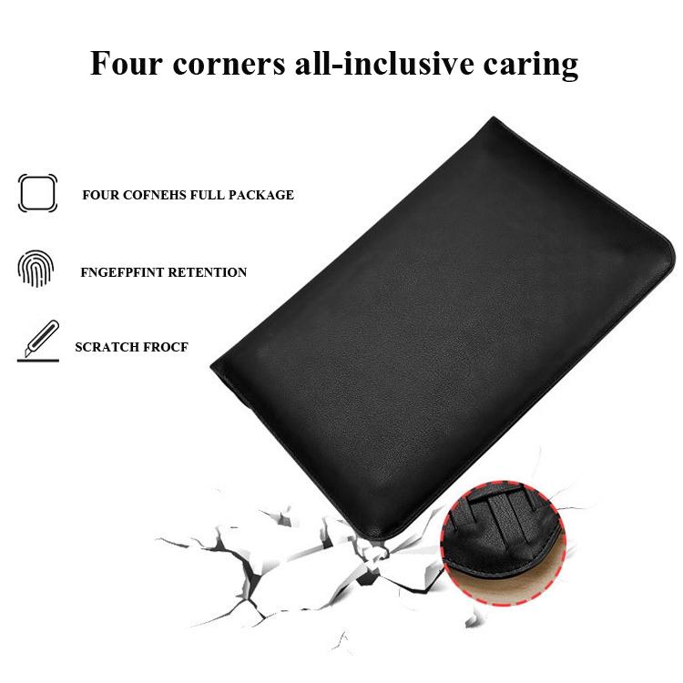 12 Inch Hand-Woven Notebook Liner Bag For Computers - Black 5