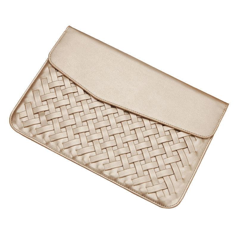 12 Inch Hand-Woven Notebook Liner Bag For Computers - Black 10