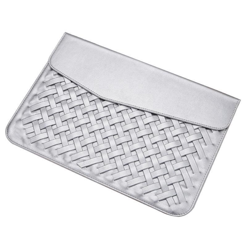 12 Inch Hand-Woven Notebook Liner Bag For Computers - Black 11