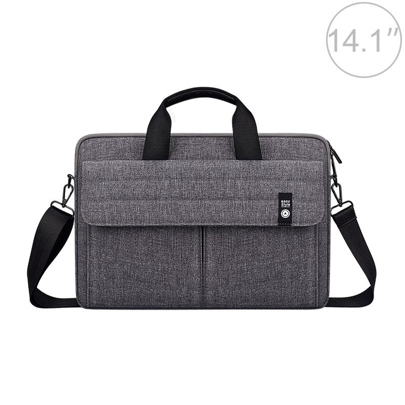 14.1 Inch Laptop Carrying Bag with Shoulder Strap - Handheld Briefcase Style - Black 15