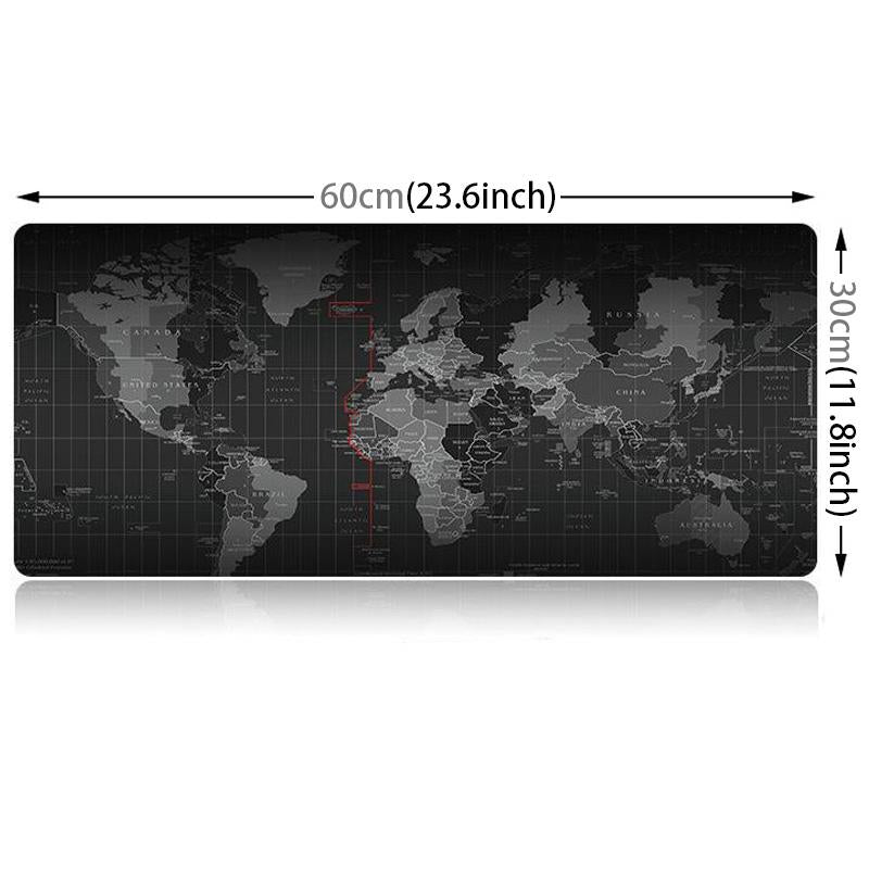 Large Anti Slip World Map Mouse Pad 60 X 30Cm 3