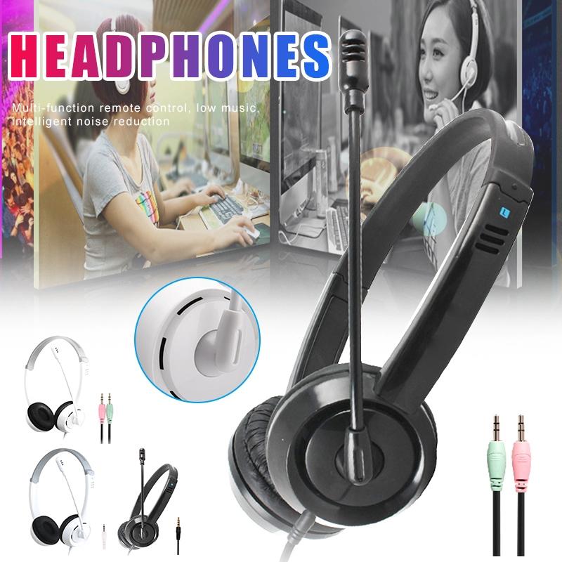 Head-Mounted Children'S Learning Headset With Mic 1.8M Cable Usb Style - White 4