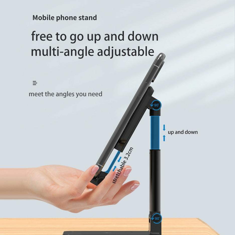 Portable 2 In 1 Wireless Charging Stand Double Charge - Black 4