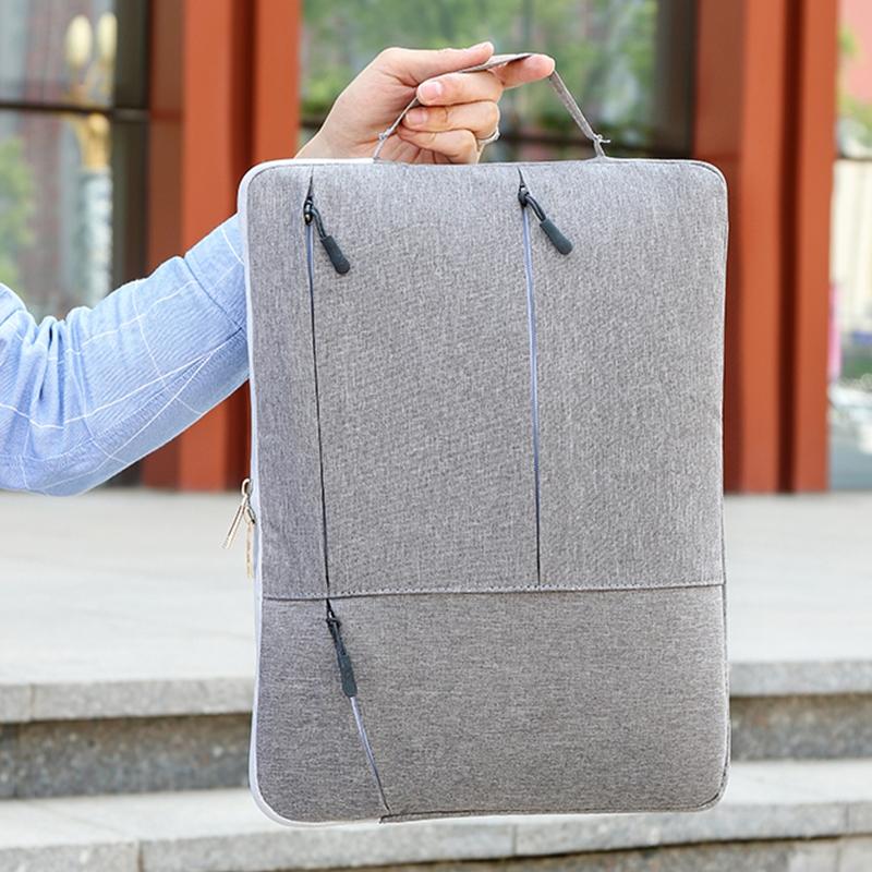 Portable Laptop Handbag - Fits 15.6-17 Inch - Casual Design - Grey 7