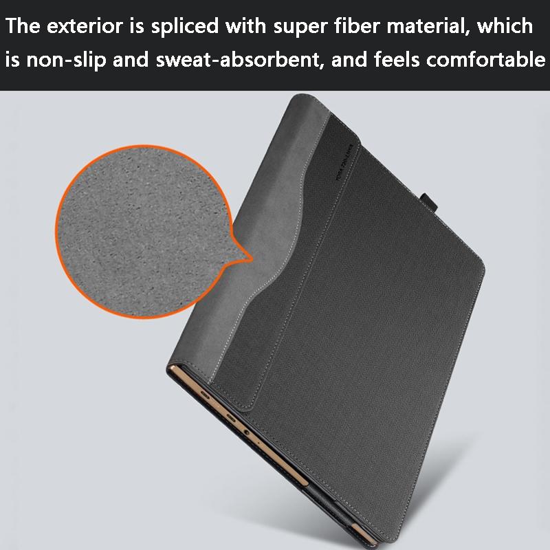 Yoga 720-15 Laptop Leather Case - Protective - Gentleman Gray 5