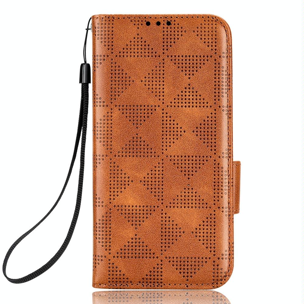 For Samsung Galaxy Z Fold4 5G Symmetrical Leather Triangle Phone Case - Black 3