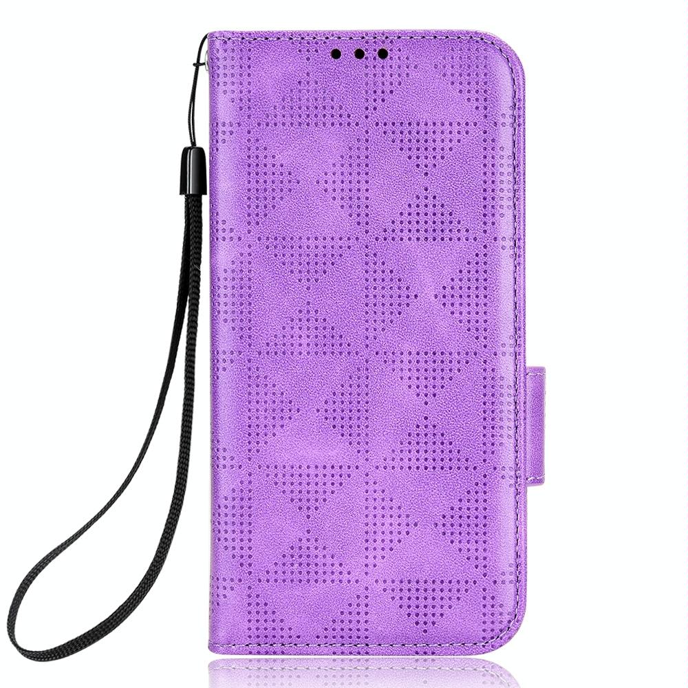 For Samsung Galaxy Z Fold4 5G Symmetrical Leather Triangle Phone Case - Black 14