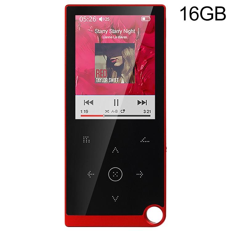 2.4 Inch Touch Mp4 / Mp3 Player 16Gb Memory E Book / Alarm / Timer No Bluetooth - Red 13