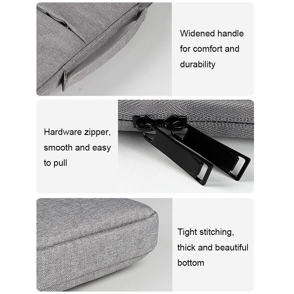 Waterproof Laptop Handbag - 15.6 Inches Shock-absorbing & Large-capacity - Grey 5
