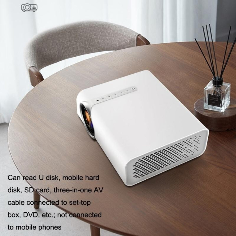 1080P Wireless Screen Mirroring Projector - Small Led - Black 10