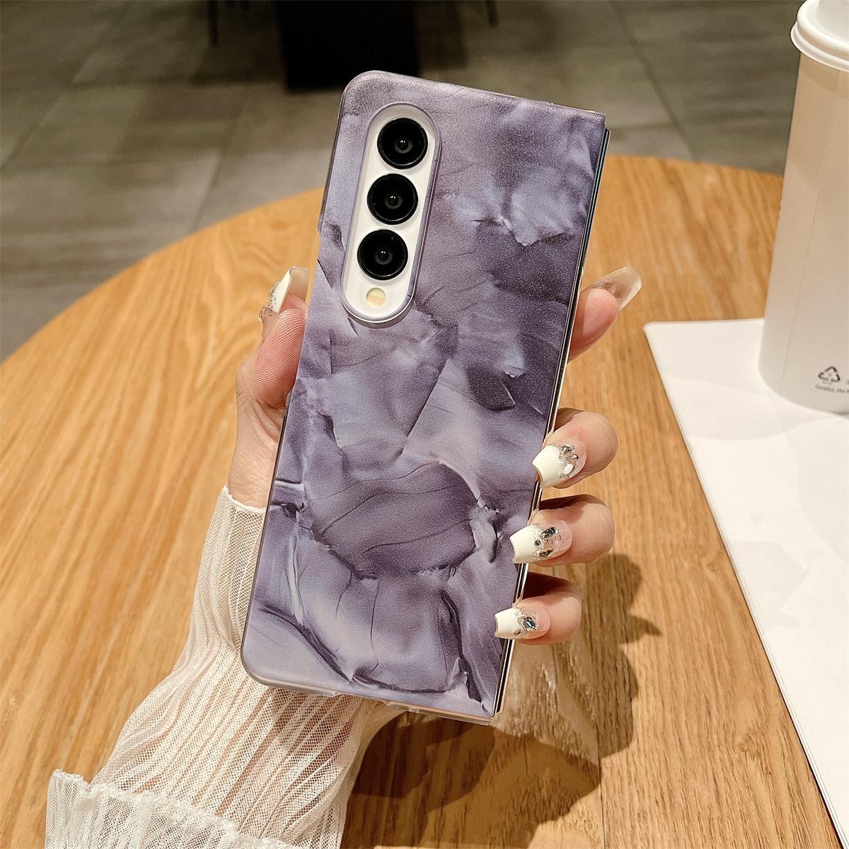 For Samsung Galaxy Z Fold4 5G Shockproof Full Coverage Porcelain Case Samsung Galaxy Fold3 4 - White 10