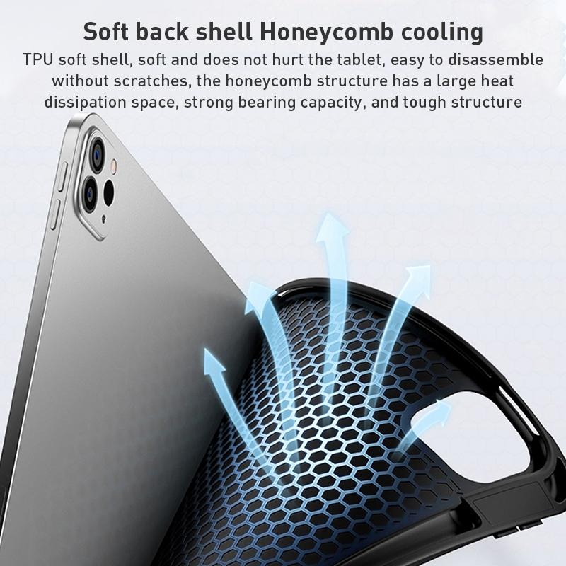 Detachable Keyboard Tablet Case With Magnetic Skin Feel - Black 9