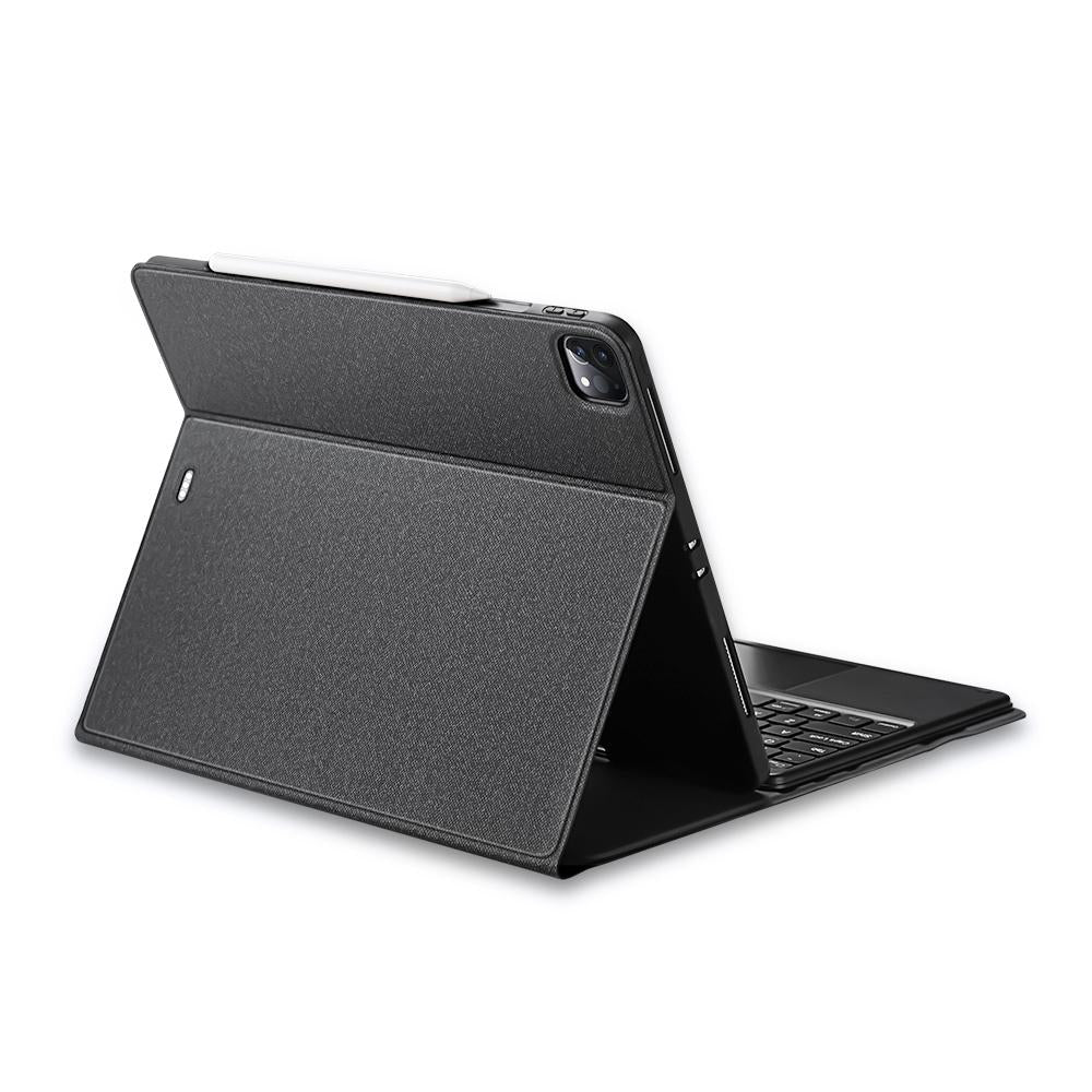 12.9 Ipad Pro Leather Case With Bluetooth Keyboard & Touchpad - Black 3