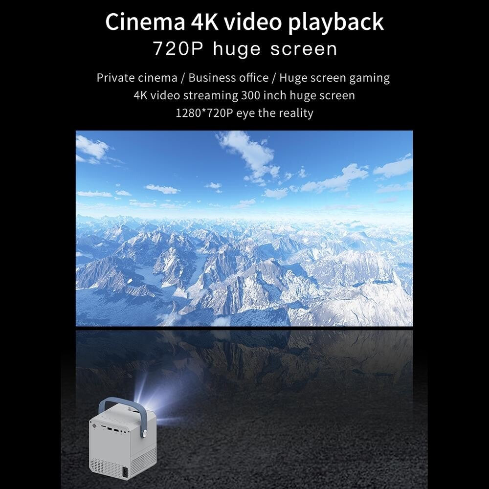Intelligent Portable 4K Hd Projector - E300 4