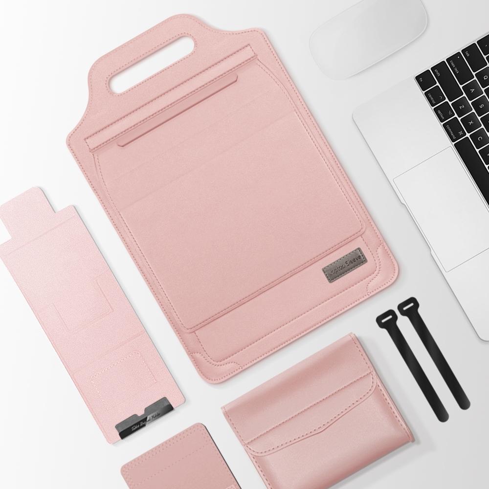 Versatile Laptop Bag with Mouse Pad Stand - Brown 12
