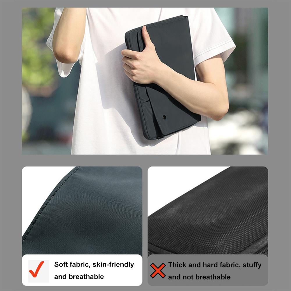 13 Inch Multi-layer Laptop Sleeve - Waterproof & Shock-absorbing Storage Bag - Black - 15 Inch 6