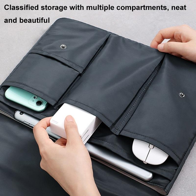 13 Inch Multi-layer Laptop Sleeve - Waterproof & Shock-absorbing Storage Bag - Black - 15 Inch 7