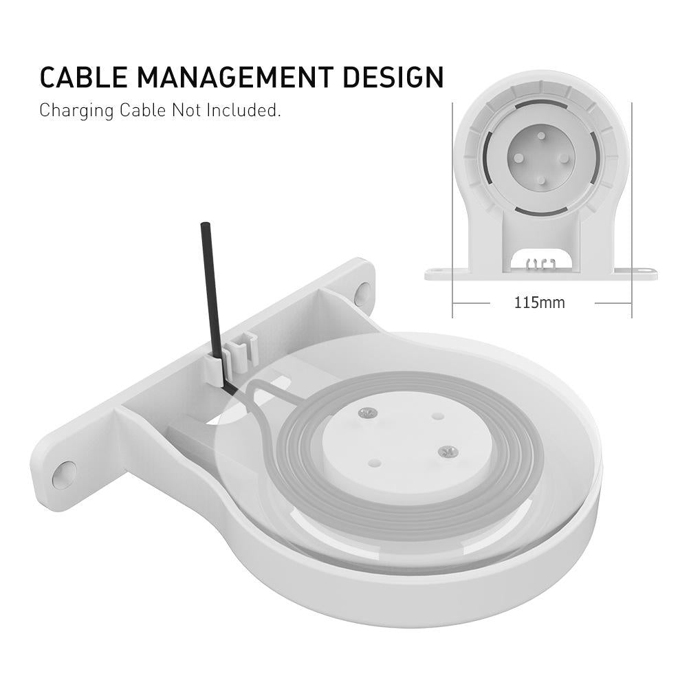 Ahastyle Wall Storage Stand - Compact and Versatile - White - For Apple Homepod Mini 4
