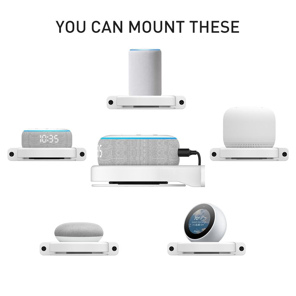 Ahastyle Wall Storage Stand - Compact and Versatile - White - For Apple Homepod Mini 5