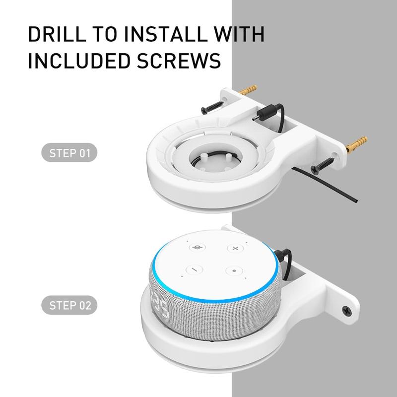 Ahastyle Wall Storage Stand - Compact and Versatile - White - For Apple Homepod Mini 6