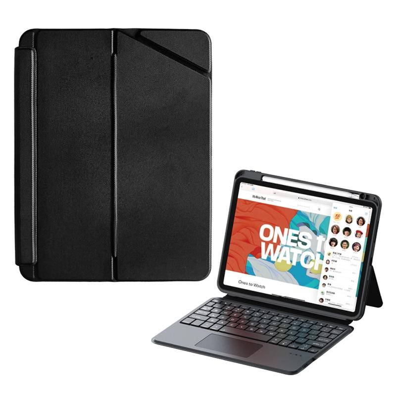 Black Leather Tablet Case With Magnetic Bluetooth Keyboard - For Ipad 10Th Gen 10.9 2022 6