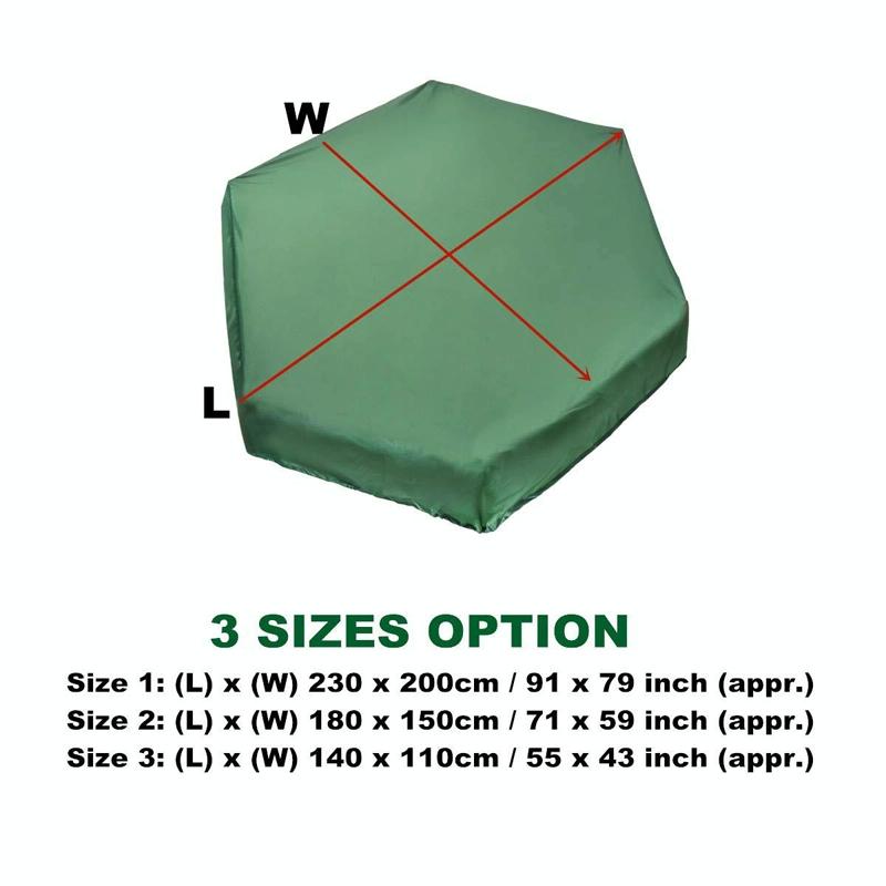 Waterproof Hexagonal Toy Cover - Uv & Dust-proof - 140x110cm - Green 4