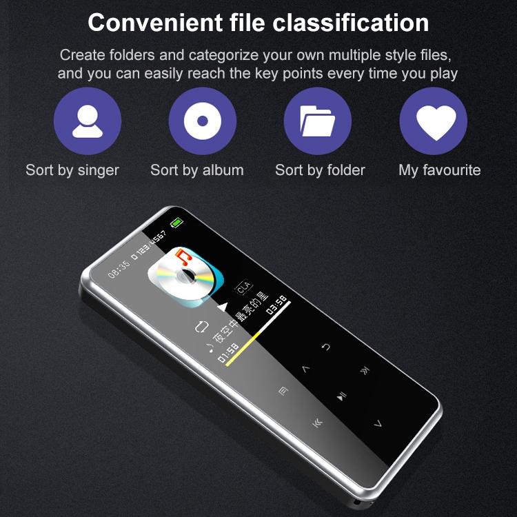16Gb Touch Screen Bluetooth Mp3 Player With Recorder 4