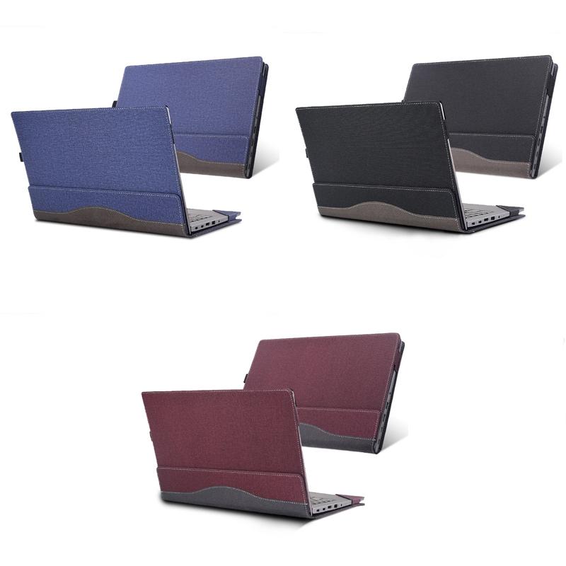 Protective Leather Laptop Case - Anti-Fall - Dark Blue - For Lenovo Thinkpad E15 Gen 4 3