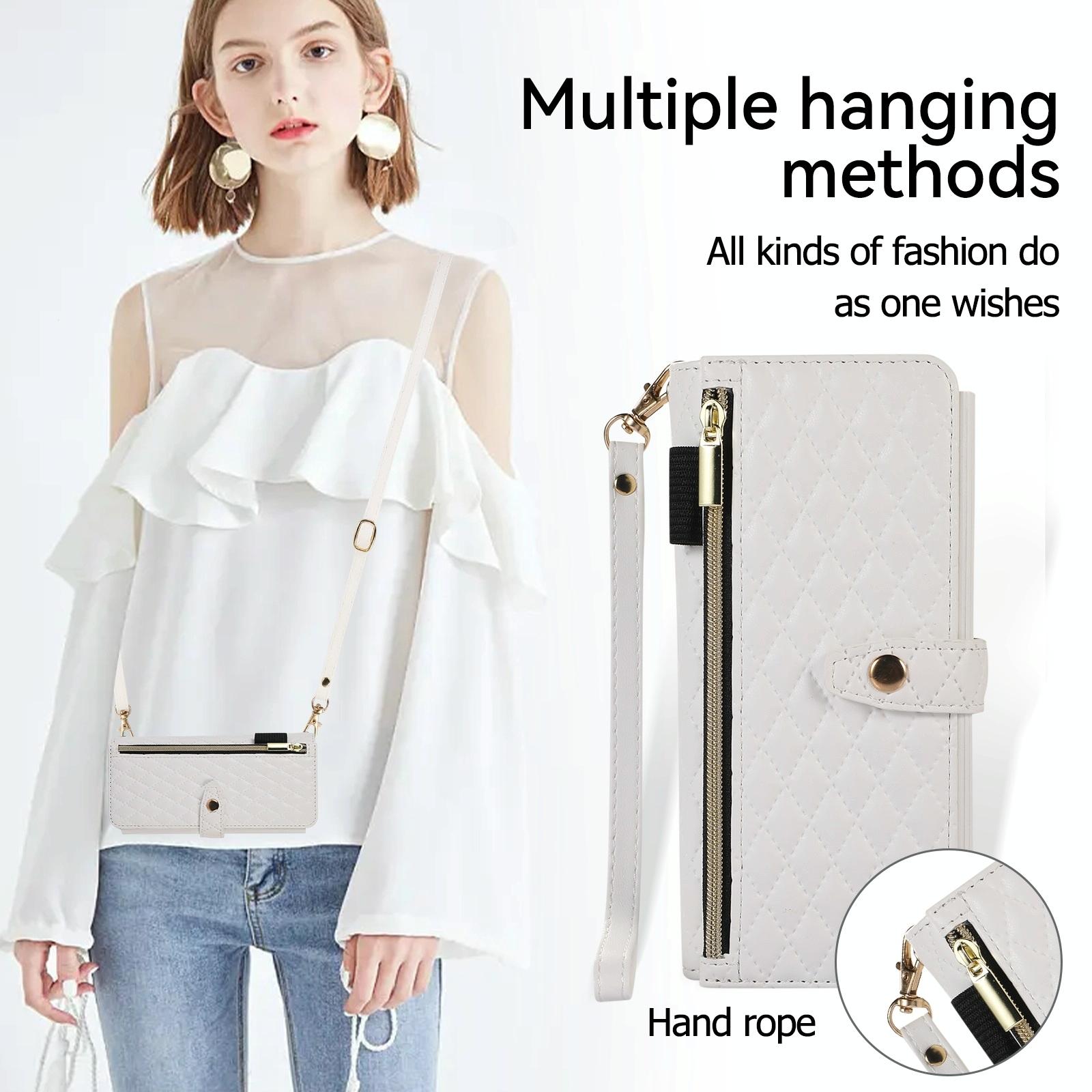 For Samsung Galaxy Z Fold4 5G Foldable Diamond Lattice Phone Case - White 14