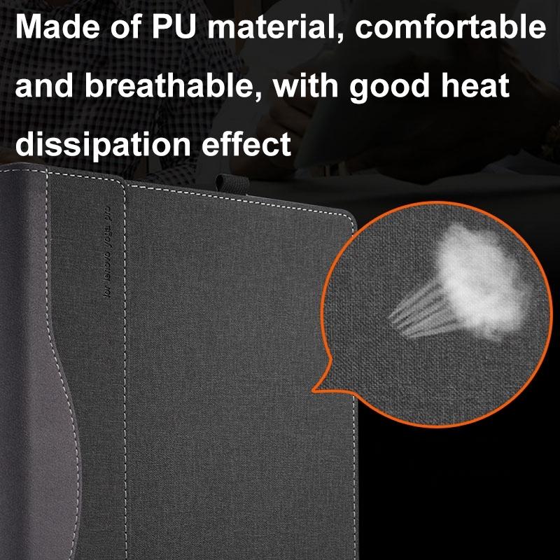 Protective Leather Laptop Case With Stand - 13.3 Inch - Black - For Samsung Galaxy Book Pro 7
