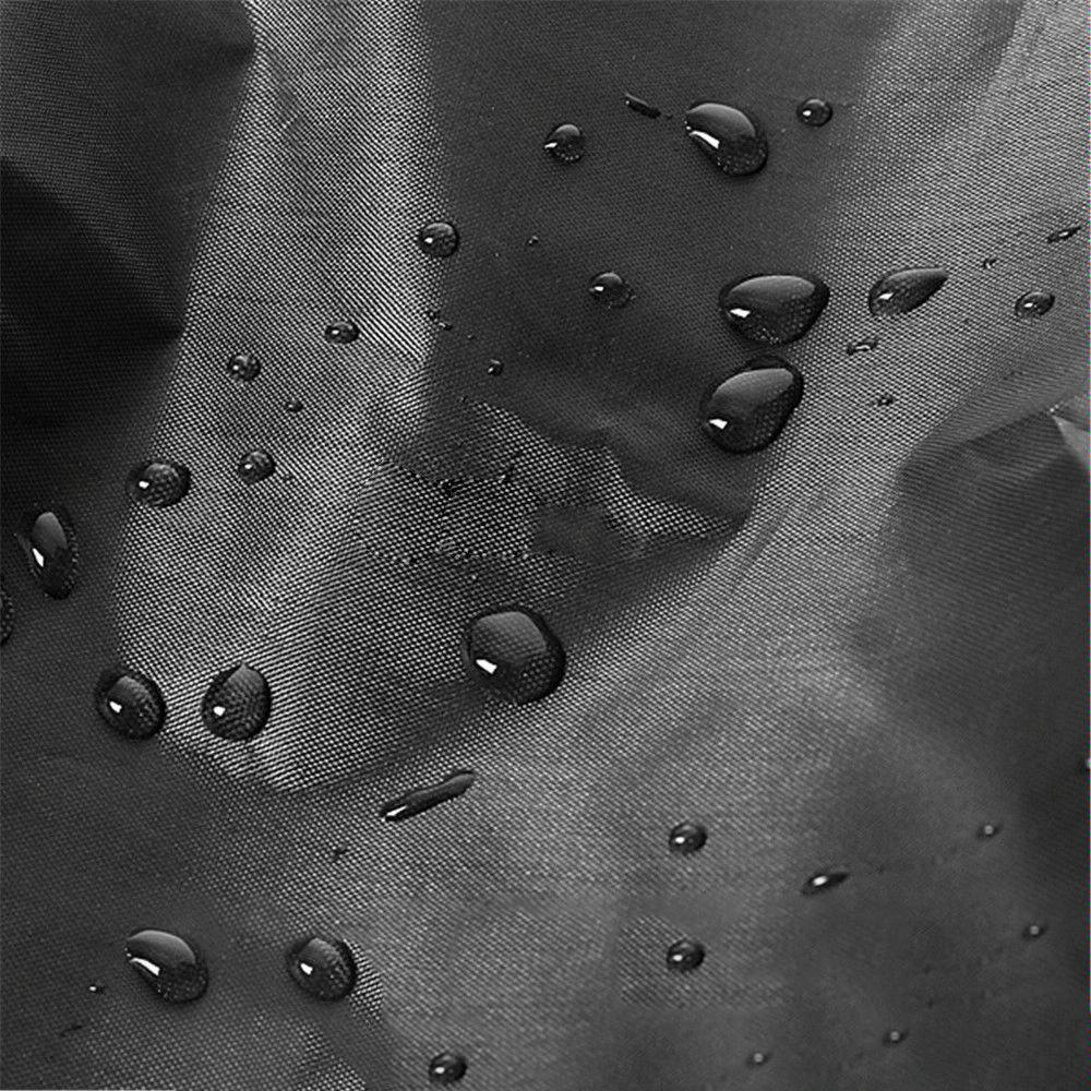 Waterproof Outdoor Bench Cover - Fits 4 Seats - 190x66x89cm - Black / Silver 4