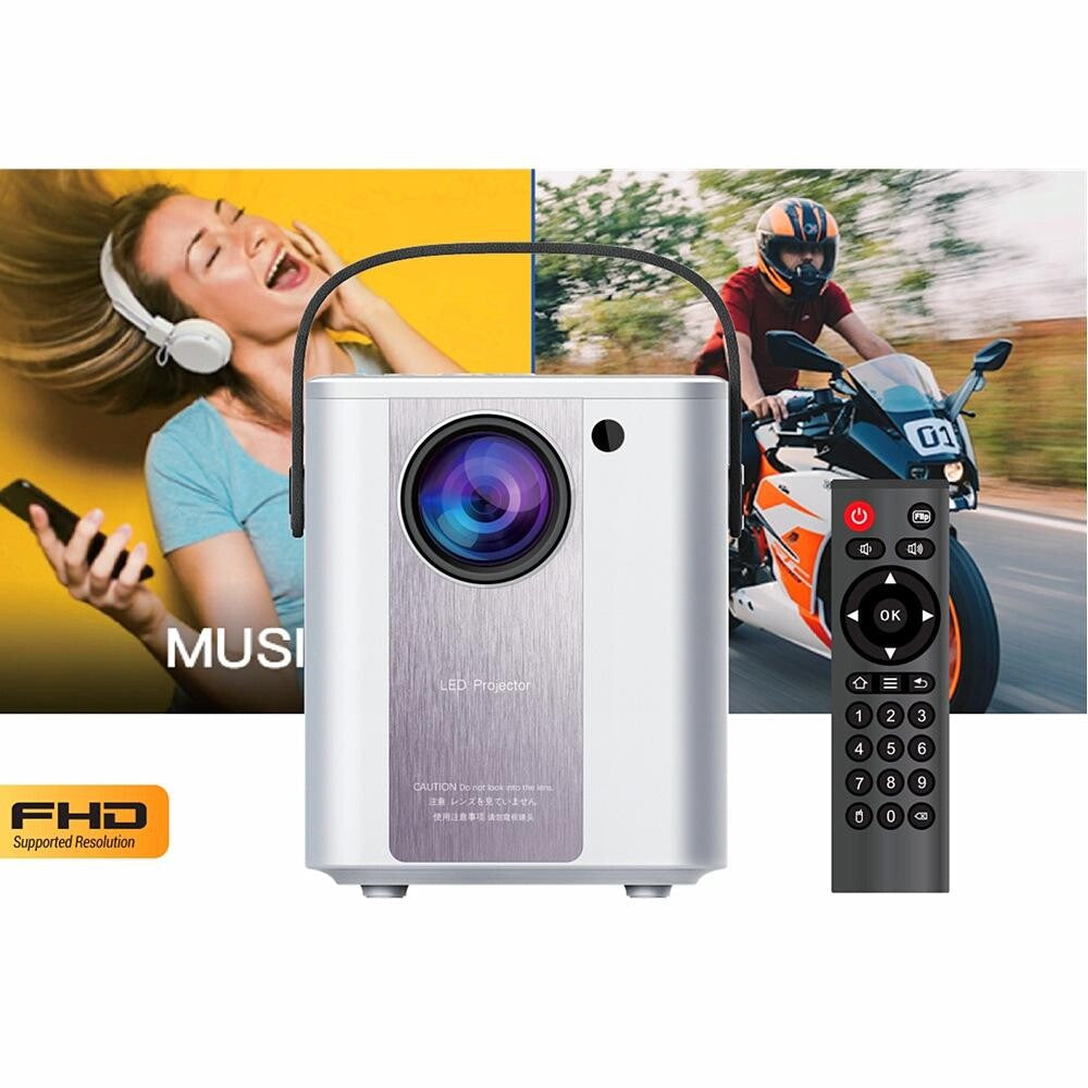 Portable Mini Hd Led Projector - C500 - White 9