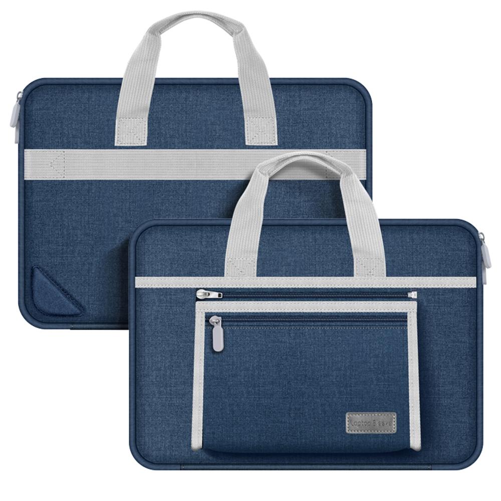 Portable Oxford Laptop Bag - Durable Fabric Multiple Colours - Dark Blue 15