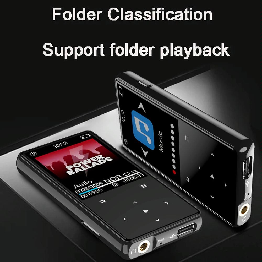 16Gb Portable Bluetooth Mp3 / Mp4 Music Player Black - 32Gb 8