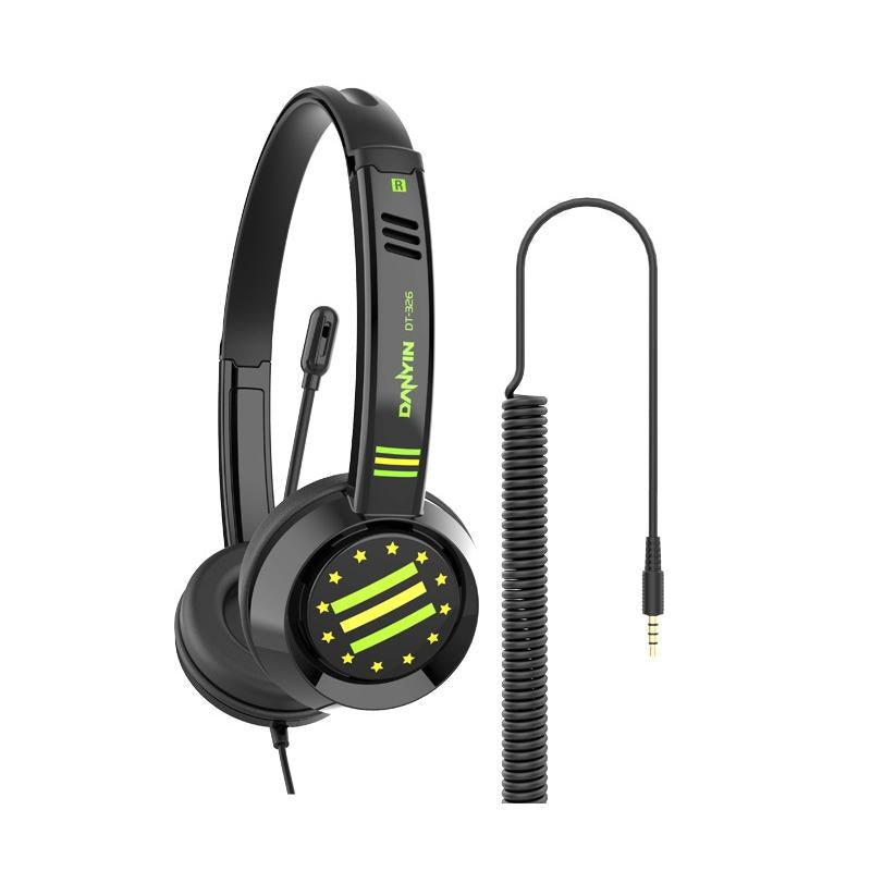 Kids' Headset With Mic 1.8M Cable Star Flag - White 14
