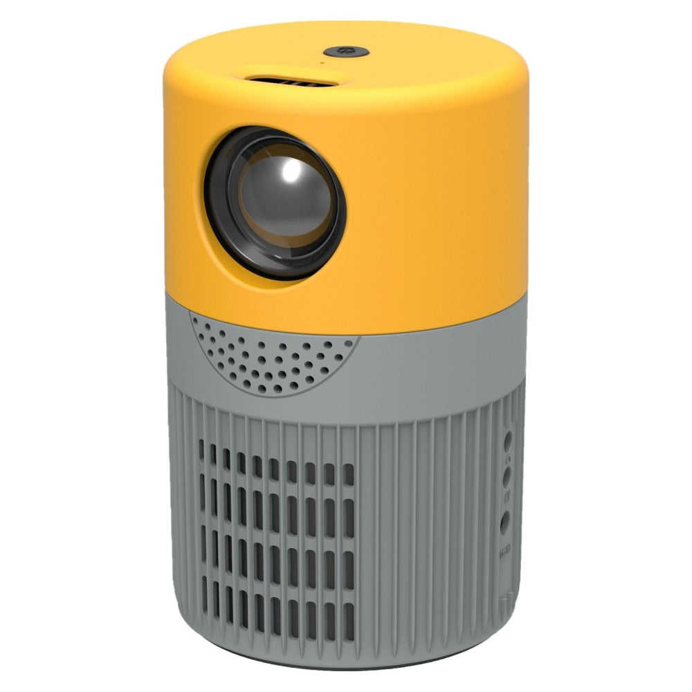3000 Lumens Wifi Mini Projector With Screen Mirroring Support - Grey Yellow 3