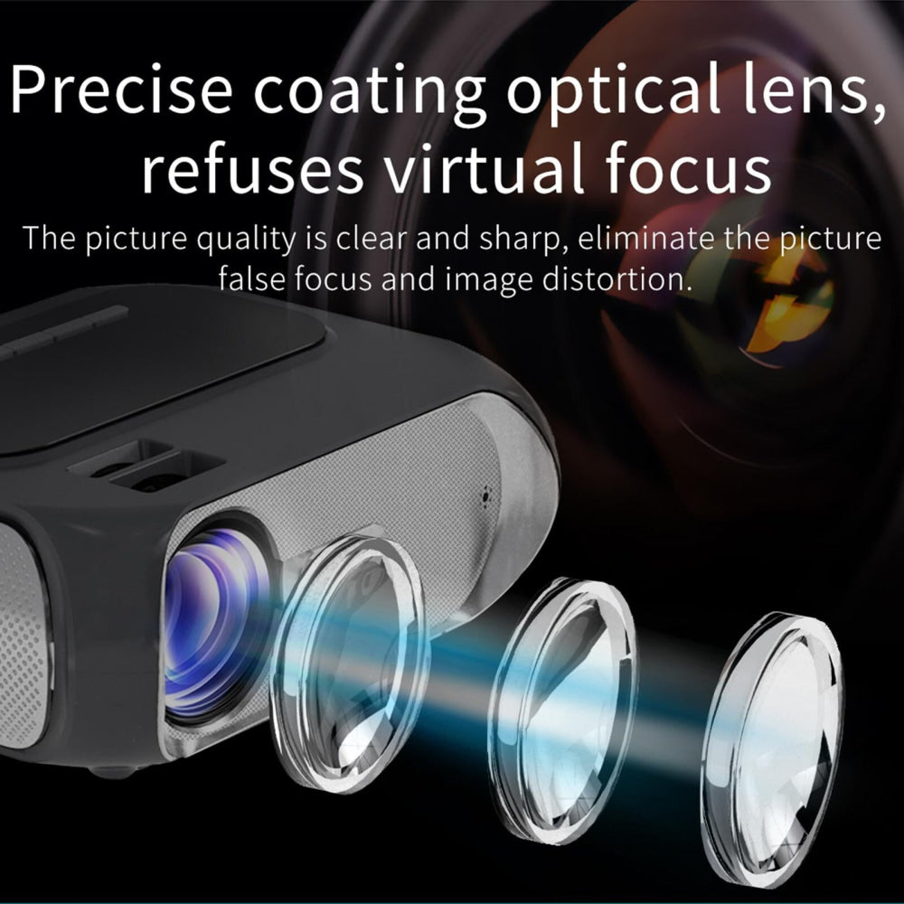 720P Home Theater Projector - 200 Ansi Lumens - Silver Grey 7