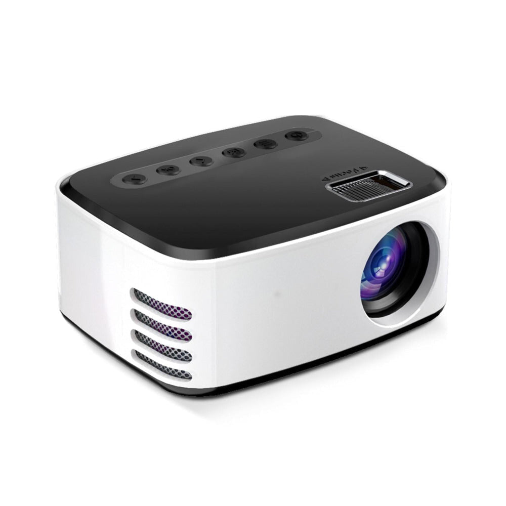 Portable Home Theater Projector - 400 Lumens Hd Same Screen Version - White Yellow 12