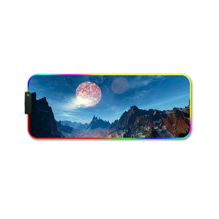 Rgb Non Slip Mouse Pad With Thermal Transfer - Vast Starry Sky 7
