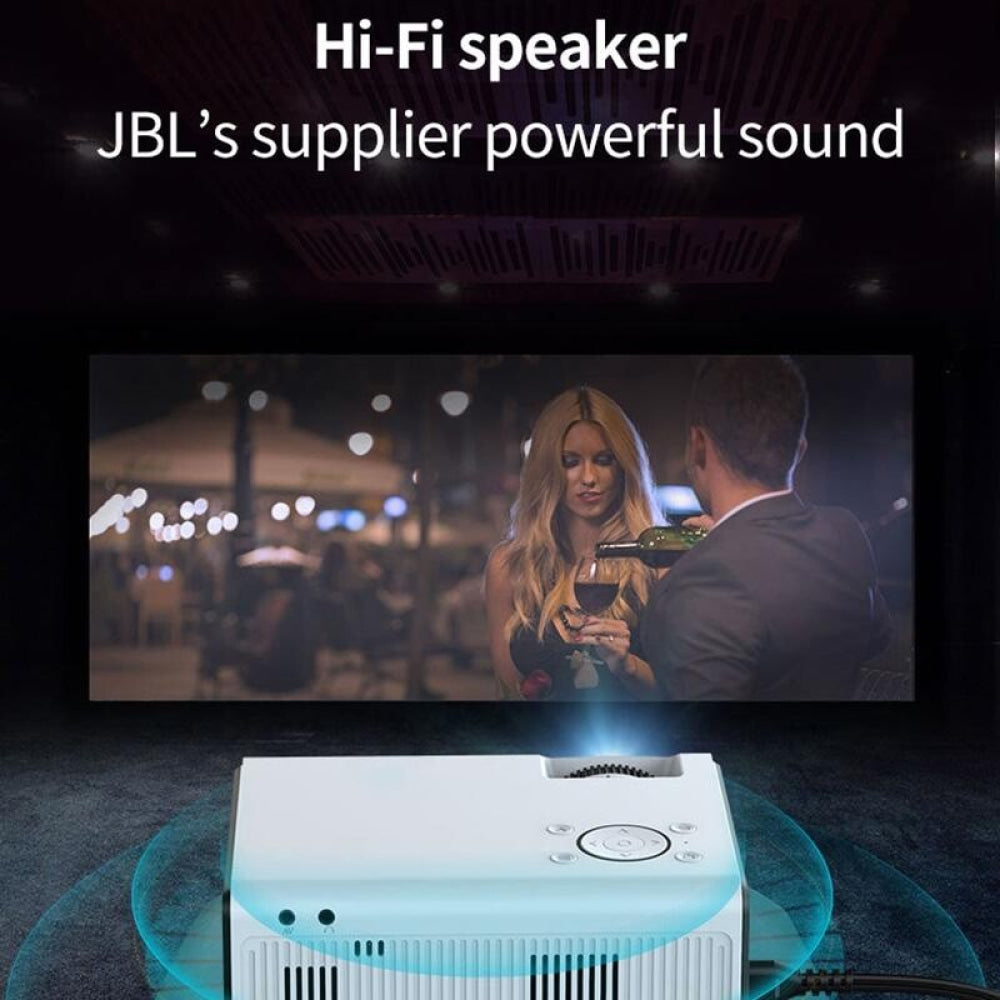 Mini Lcd Digital Projector - 2200 Lumens 800X480 Resolution White / Black 8