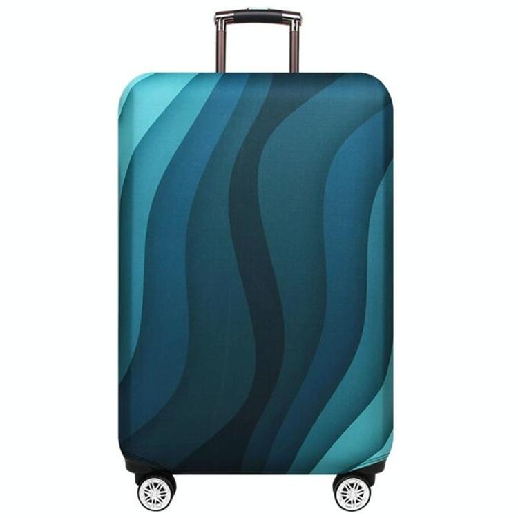 29-32 Inch Travel Suitcase Dust Covers - Elastic & Abrasion-resistant - Green Ripple 10