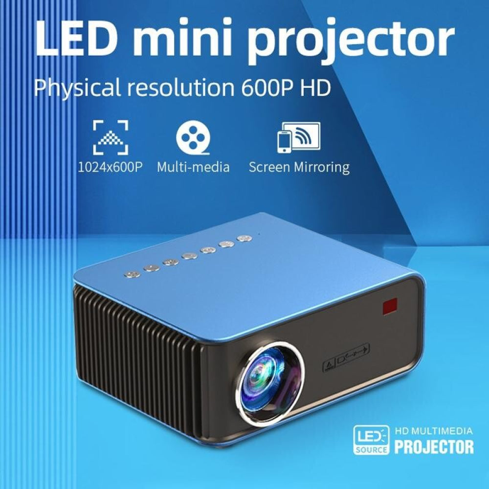 Portable Home Theater Lcd Projector - 1200 Lumens 1024X600 Same Screen Blue 6