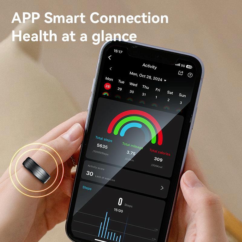 Smart Health Ring Temp Heart Rate Bp Reminder - 65Mm 11