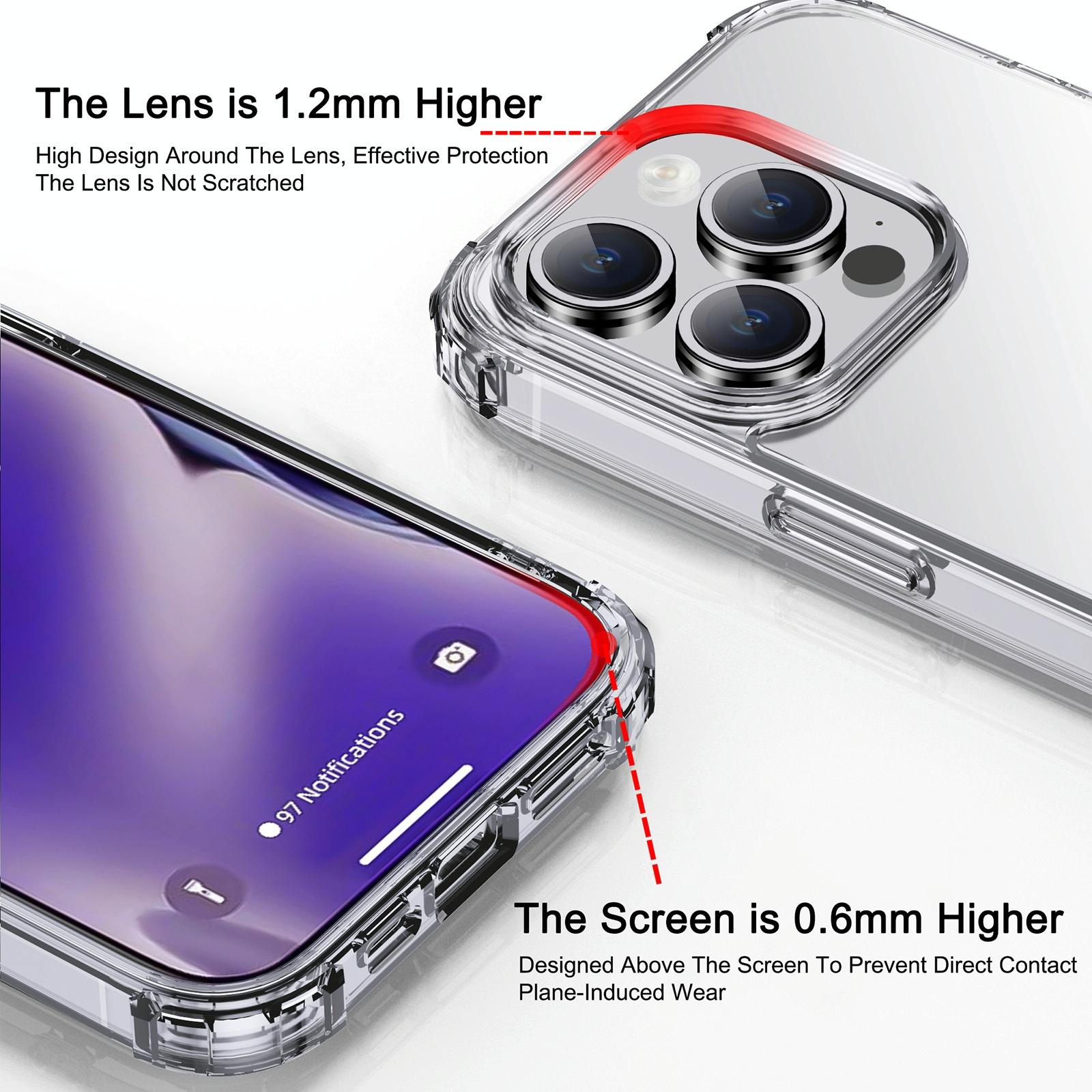 Crystal Clear Shockproof Phone Case for Iphone 15 by Ipaky 4