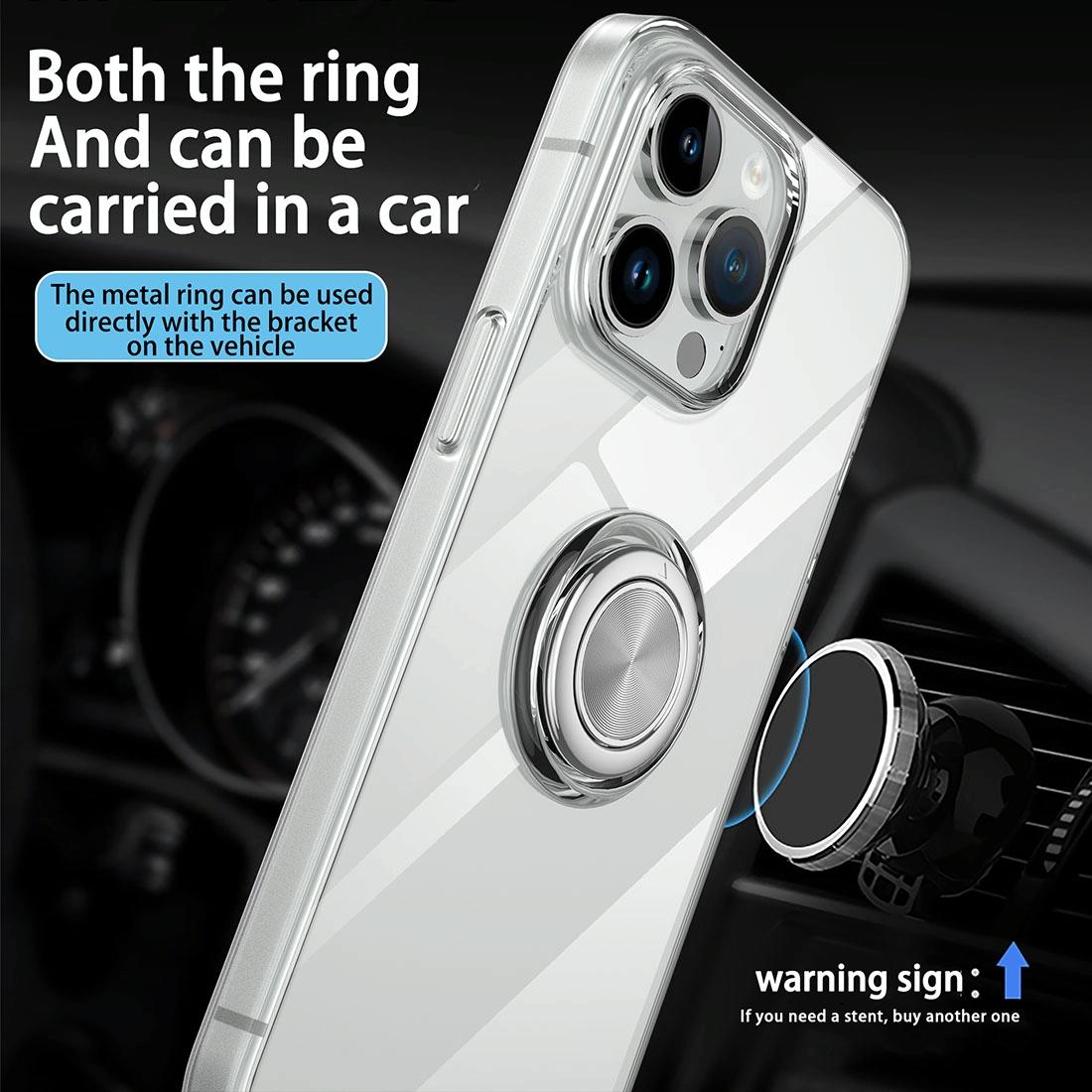 Tpu Phone Case with Ring Holder for Iphone 15 - Slim & Secure 7