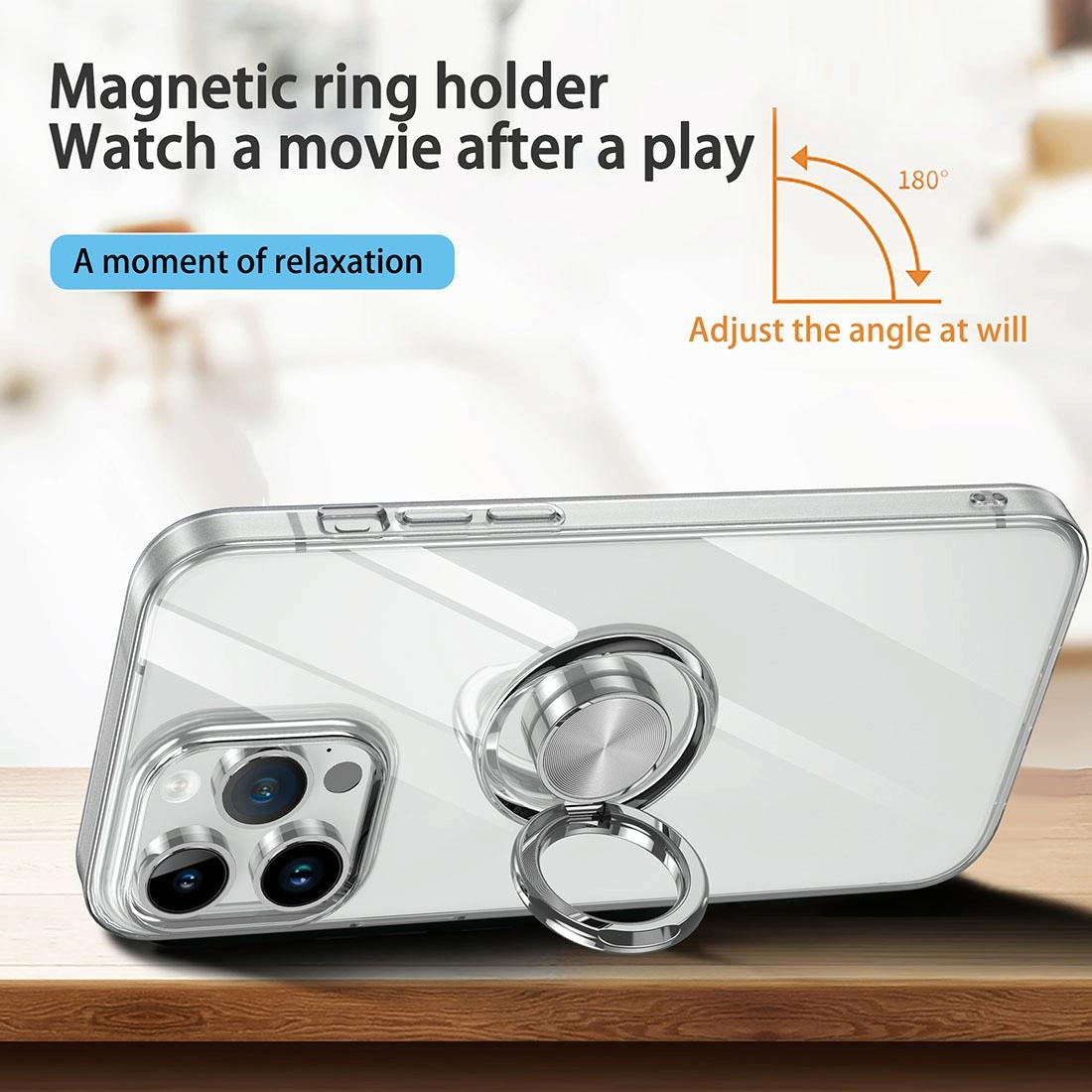 Tpu Phone Case with Ring Holder for Iphone 15 - Slim & Secure 8