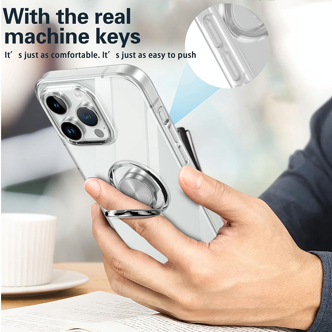 Tpu Phone Case with Ring Holder for Iphone 15 - Slim & Secure 9