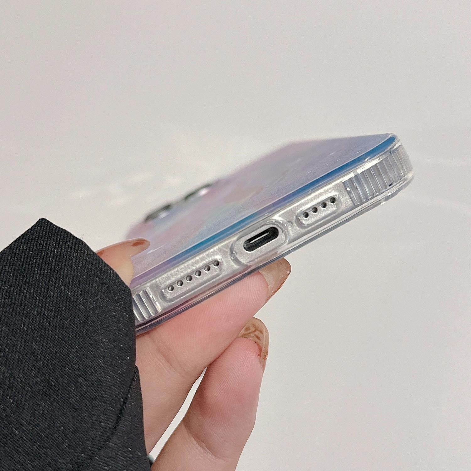 Blue Dream Starry Gradient Dual Layer Iphone 15 Acrylic Tpu Case 7