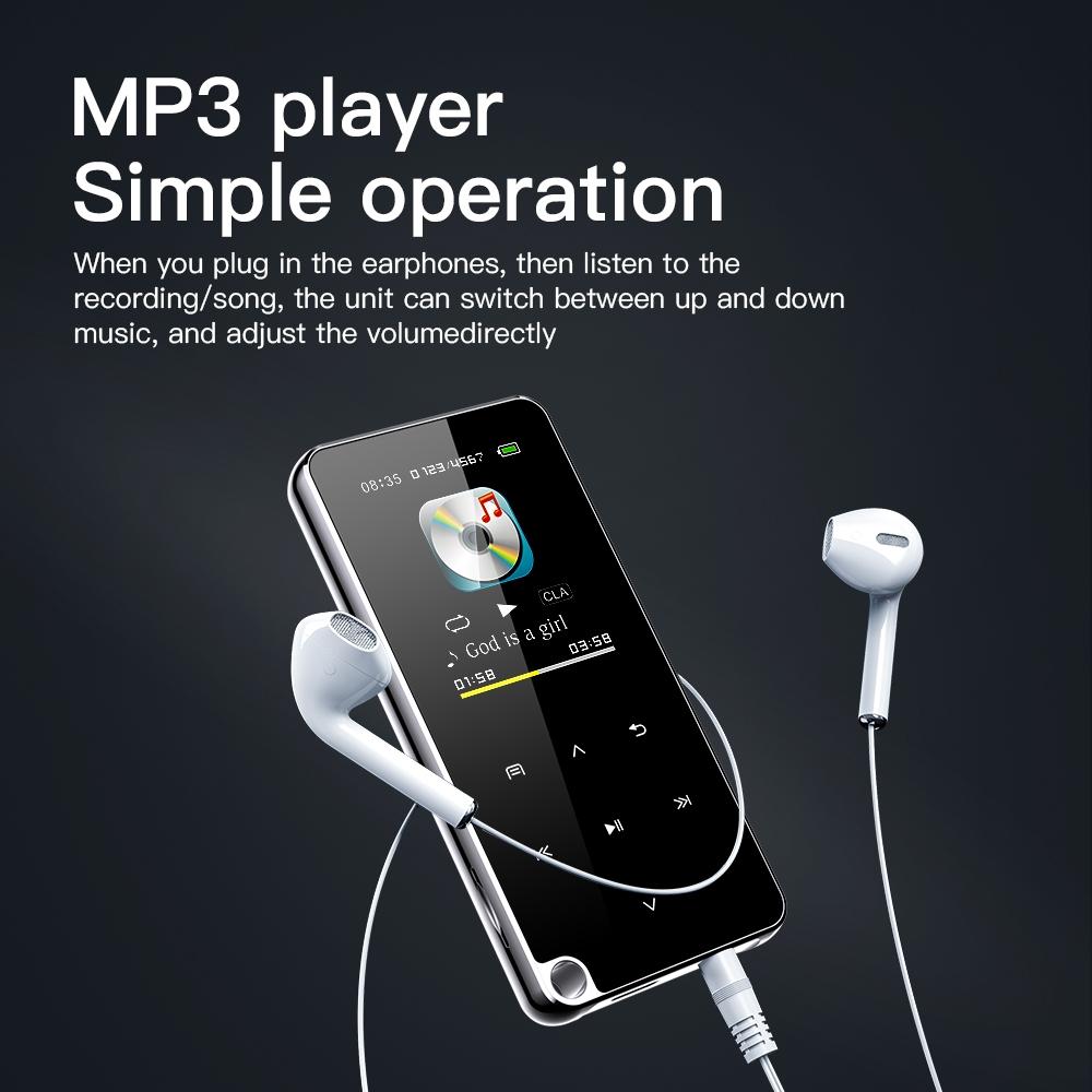 Portable Bluetooth Mp3 Player 32Gb Capacity Black 8