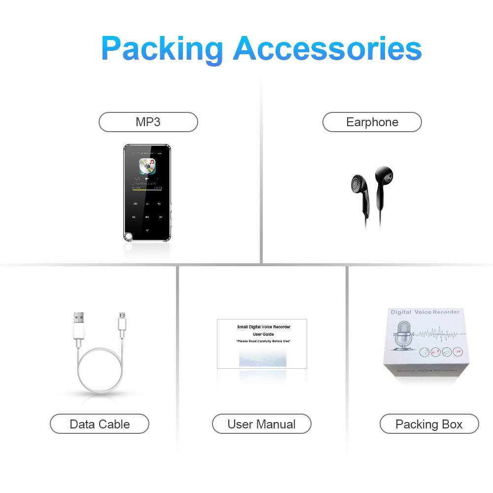 Portable Bluetooth Mp3 Player 32Gb Capacity Black 9